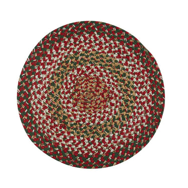 Holly Berry Braided Placemat - Round Set Of 6 Park Designs - The Fox Decor